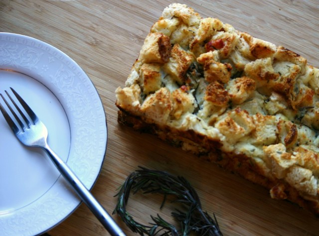 Rosemary Bread Pudding Recipe
